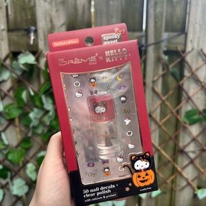 The Creme Shop x Hello Kitty 50 Nail Decals & Polish Halloween Spooky Sweet Cat